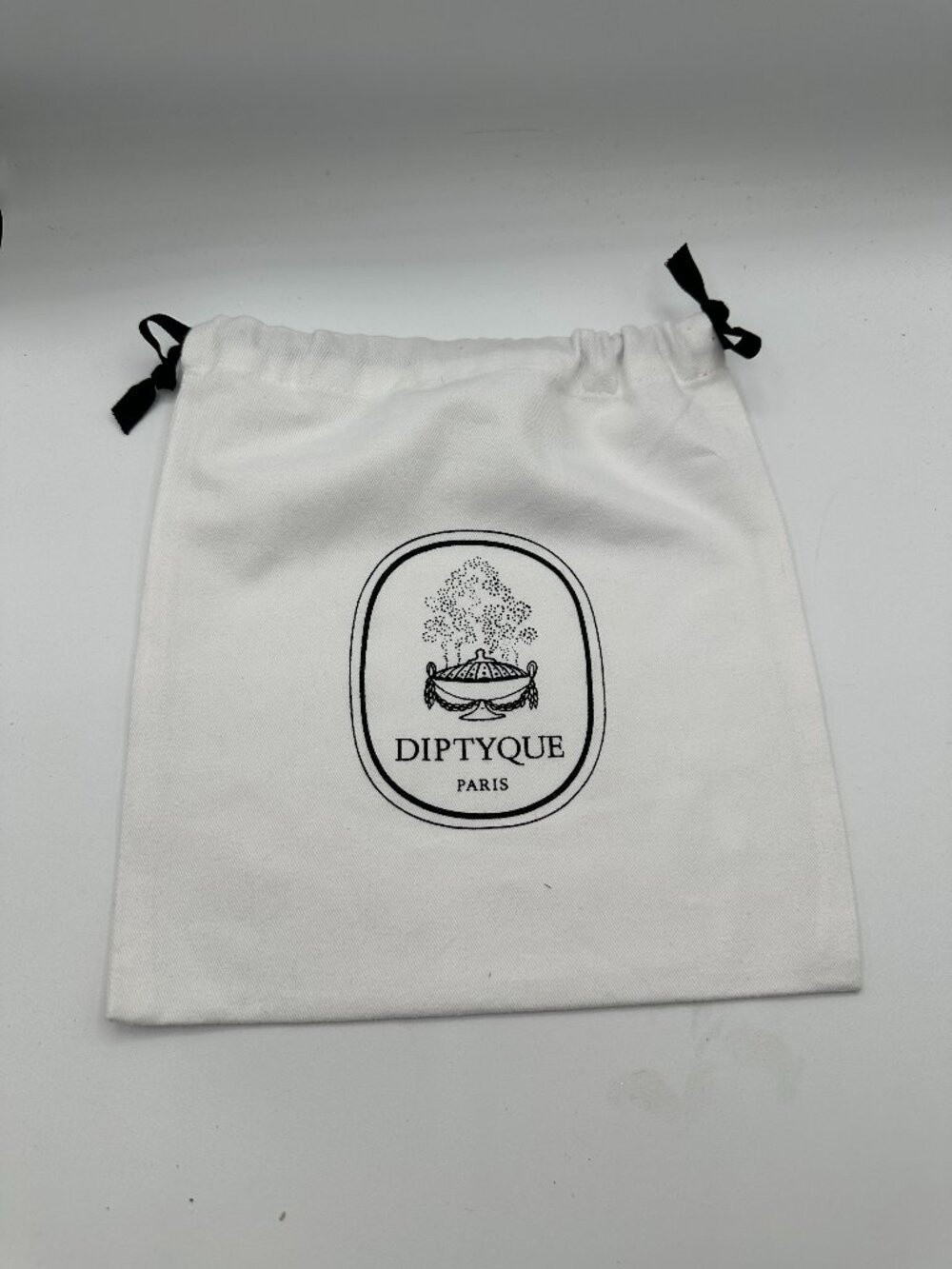 Diptyque Paris White Cloth Dust Bag 9.8" x 10.2"